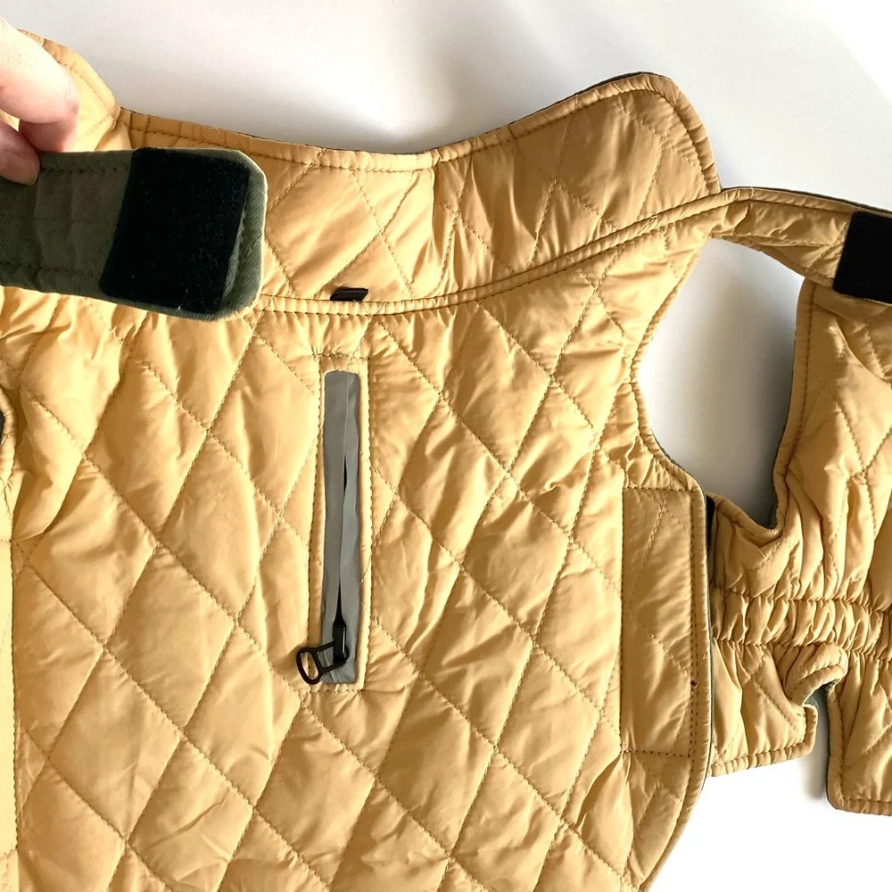 Think! Reversible Dog Winter Coat - Green